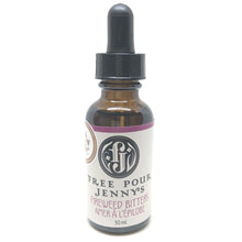 Load image into Gallery viewer, Free Pour Jenny's Fireweed Bitters, bar bitters, alcohol bitter, cocktail, fireweed, gin and tonic, gin cocktail recipes, handmade, small batch, wild foraged, Yukon Territory, made in Canada, wild harvesting, fireweed flower, gift ideas